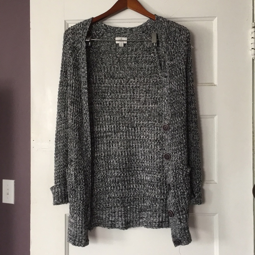 COPY - Black and white American eagle cardigan size small